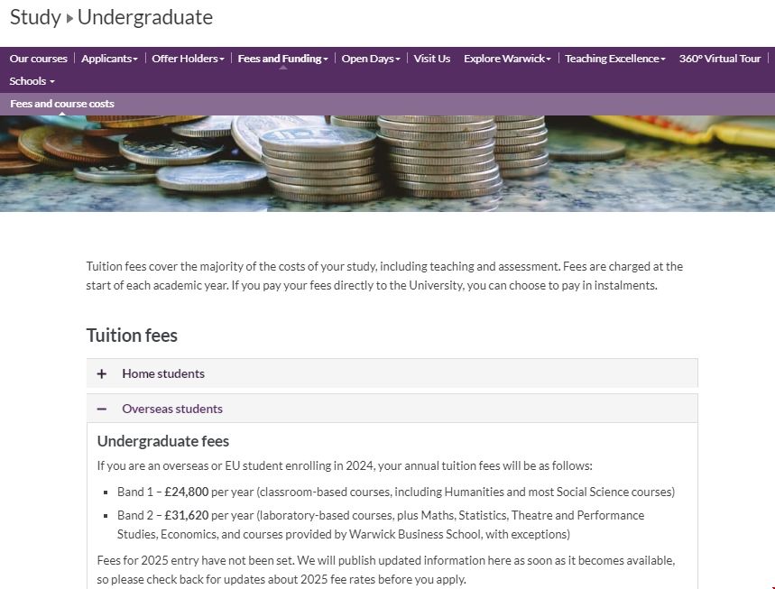華威大學會計與金融專業本地學生費用.png